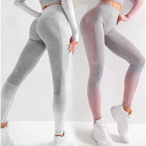 Seamless Leggings Sport Women Fitness Push Up Yoga Pants High Waist Squat Proof Workout Running Sportswear Gym Tights New 2021