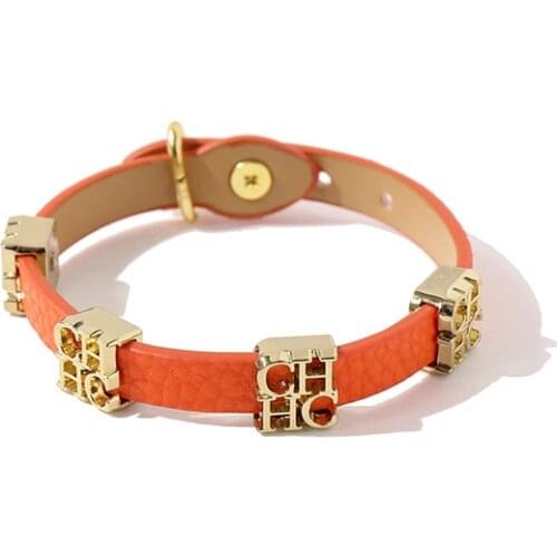 Punk Style Fashion Snake Design PU Leather 316L Steel CH Letter Charms Bracelet&Bangle For Women Jewelry Wholesale