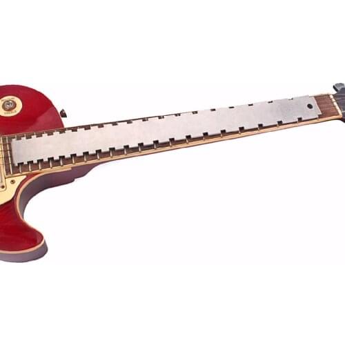 Notched Guitar Neck Straight Edge Stainless Steel For Fender Gibson Luthier Tool Silver Guitar Accessories And Parts
