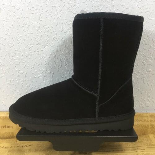 2021 New High Quality Mid-Calf Snow Boots Women Fashion Genuine Leather Australia Classic Womens Boot Winter Women Snow Shoes