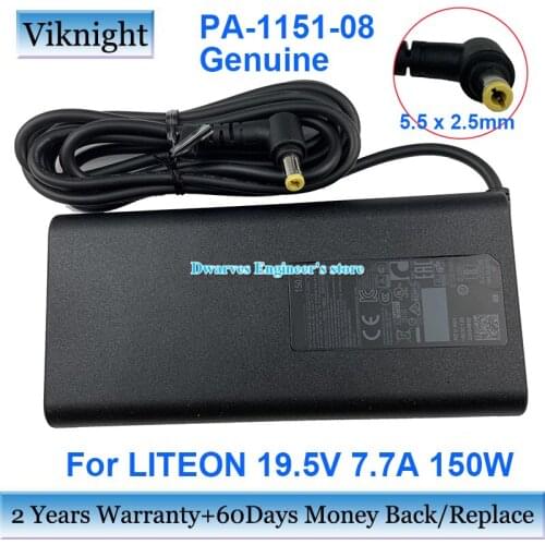Genuine PA-1151-08 PA115108 19.5V7.7A 150W AC Adapter Charger For LITEON Power Supply 5.5 x 2.5mm