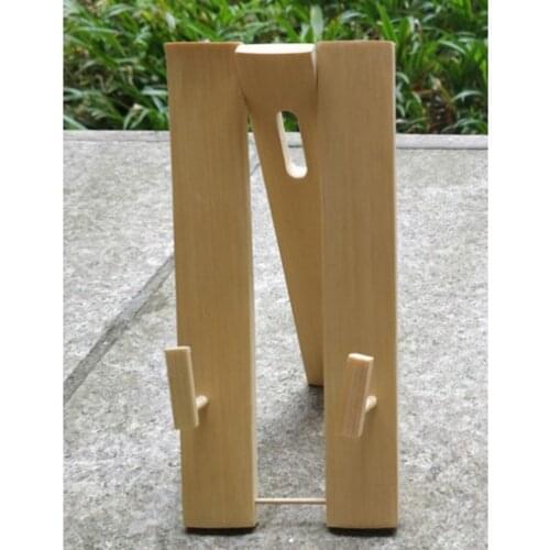 Hand Fan Display Stands Bamboo Chinese Folding Fan Holder Base Adjustable