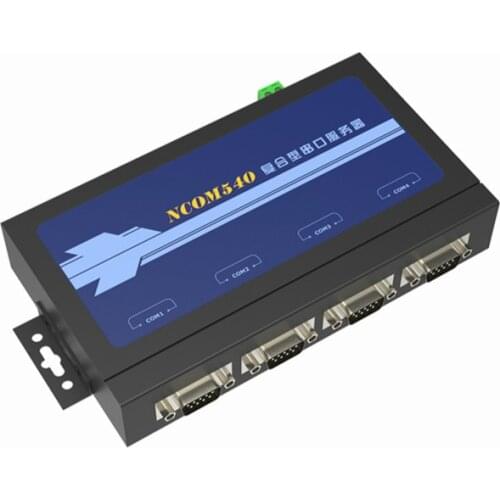 Industrial-grade Serial Server 4 Ports Ethernet to Serial RS232/485 to Ethernet NCOM540
