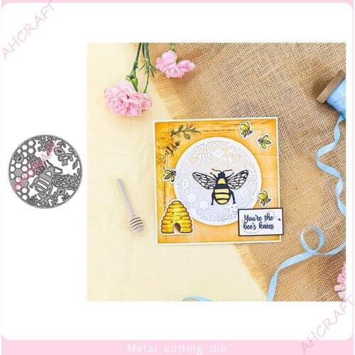 Honeycomb Round Frame Metal Cutting Dies for DIY Scrapbooking Photo Album Decorative Embossing Paper Card Crafts Die 2021