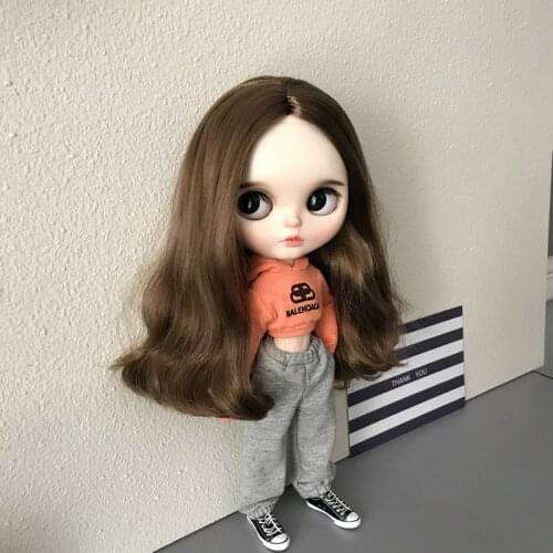 Handmade Blyth Clothes Long Sleeve Sweater+ Casual Pant for Blyth Pants 1/6 doll accessories(fit ob24 azone barbies 1/6 doll)