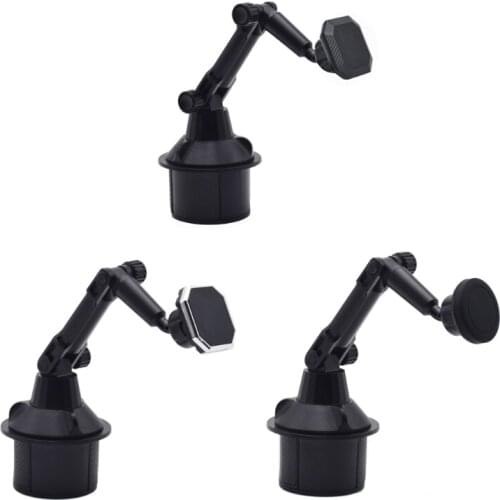 Universal SUV Car Cup Phone Holder Magnetic Mount Magnet Cellphone Stand Cradle for 3-7inch Mobil Phone GPS Smartphone
