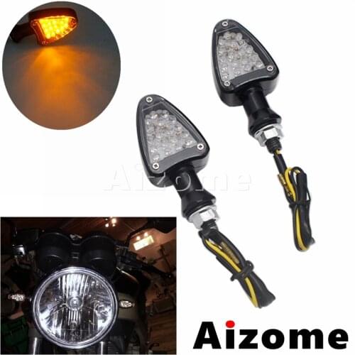 2PCS 10mm Universal Motorcycle LED Turn Signal High Brightness Turn Signal Indicator Lights For Honda Kawasaki Yamaha Ducati