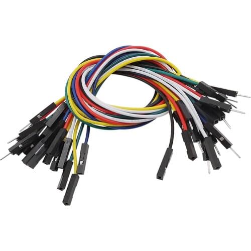 10Pcs/lot Length 25CM Male Female Breadboard Jumper Wire Cable Line Connector DIY Electronic Kit 1P-1Pin 2.54mm for Arduino