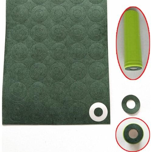 100pcs 1S 18650 Li-ion Battery Insulation Gasket Barley Paper Battery Pack Cell Insulating Glue Patch Electrode Insulated Pads