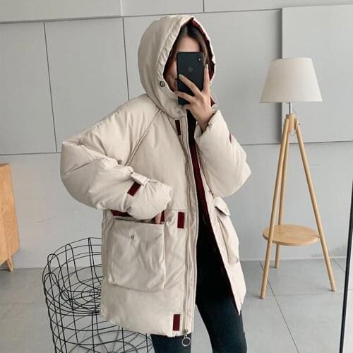 2019 New Women Clothes Womens Short Cotton Clothes Loose and Comfortable Fashion Hoodie A thickened Winter Coat Jacke