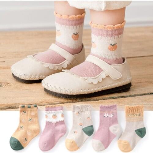 5 Pairs/Lot Children Boys Socks for Kids Toddler Autumn Summer Cotton Girls Sock 1-12 Years