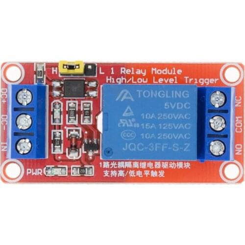 5V One 1 Channel Relay Module Board Shield with optocoupler Support High and Low Level Trigger