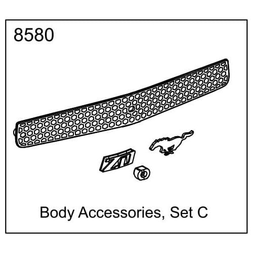 ZD racing EX07 accessories super sports car 1/7 original accessories 8580 Car shell accessories C