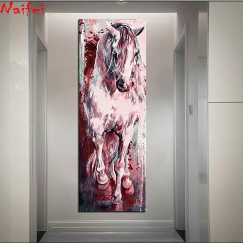 Large Full Square Round Diamond 5D DIY Diamond Painting "Horse" Diamond Embroidery Cross Stitch Rhinestone Mosaic Painting