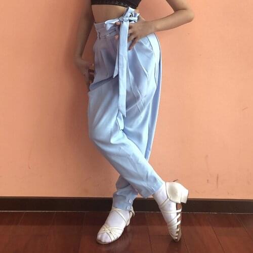 Latin Dance Clothes Girls Carrot Pants Practice Clothes Pants Children Latin Dance Trousers Harem Pants Performance Wear DN7474