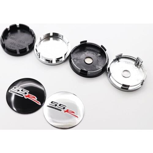 4pcs 56mm or 60mm SSR Car Logo Wheel Center Cap Auto Rim Badge Dust-Proof Covers Decal Refit Creative Decoration Emblem Sticker