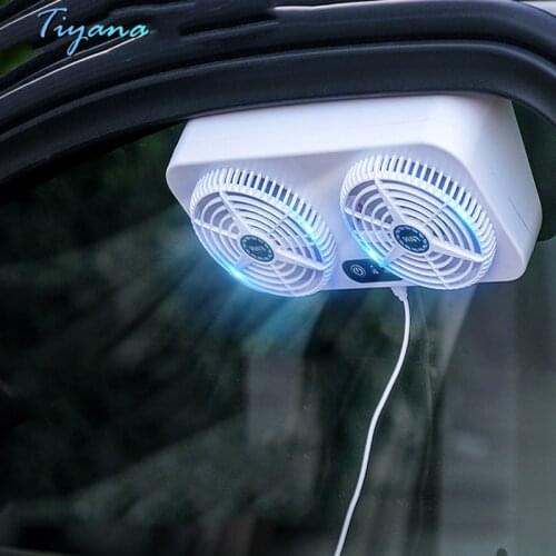 Summer New Solar Car Cooling Artifact Car Exhaust Fan Air Circulation Fan Ventilation Deodorization Suitable For General Models