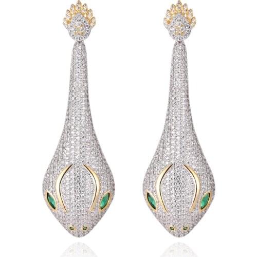 GrayBirds New Fashion Jewelry High Quality Animal Snake Drop Earrings For Women Party Jewelry Movable Earrings MLE141