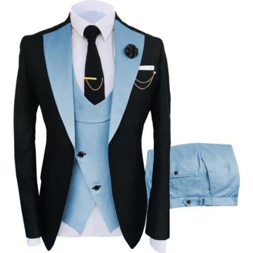 2021 New Arrival Groom Wear Best Man Wear Wedding Dress Dinner Suits Party Suits Business Suits Three Pieces(Jacket+Vest+Pants)