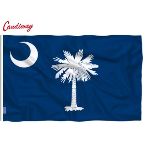 90 x 150cm American local flag polyester printing South Carolina