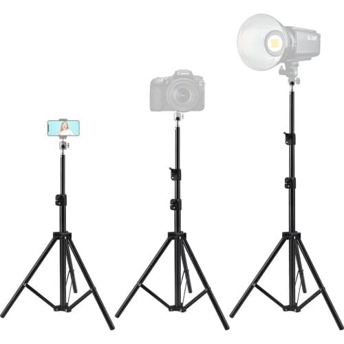 Tripod Light Stand for Camera Phone 1/4 Screw Head Universal for Ring Light Go Pro Studio Professional Tripod 160cm 110cm 50cm