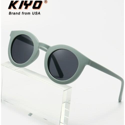 KIYO Brand 2021 New Women Men Round Sunglasses PC Fashion Sun Glasses High Quality UV400 Sport Eyewear 2052