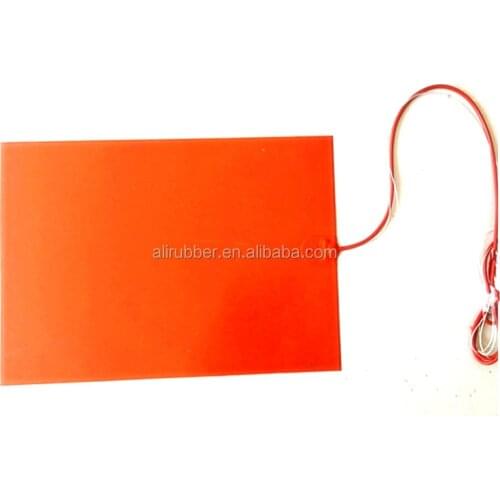 High quality silicone rubber heater custom 12V 160W 150mmx150mm Heating Pad With Digital Thermost 3M Adhesive and 100 K NTC