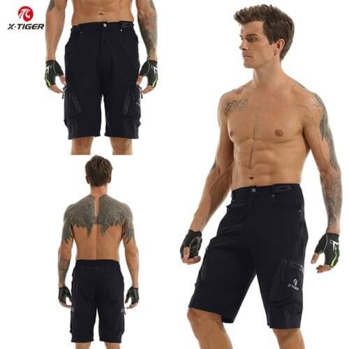 X-Tiger MTB Cycling Shorts Upgrade 5D Gel Padded Cycling Underwear Breathable Downhill Mountain Bike Shorts For Men