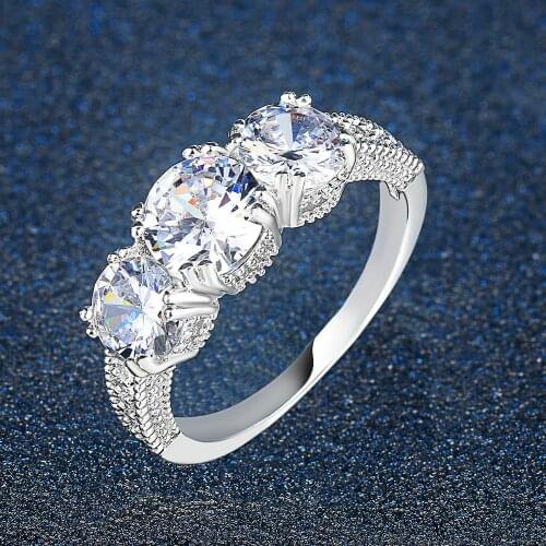 ZHOUYANG Silver Color Cubic Zirconia Bijoux Fashion Wedding & Engagement Ring Jewelry For Women As Promise Gift ZYR497