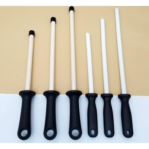 1 Pcs Ceramic Rod Zirconia Knife Sharpener Honing Steel Sharpening for Chefs Knives Kitchen Ceramic Sharpening Professional