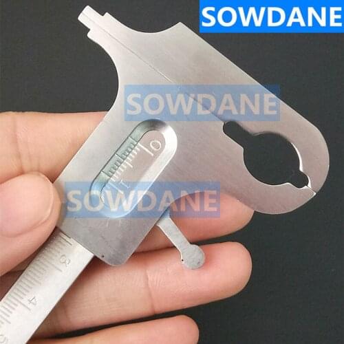 1 piece Dental Orthodontic Ruler Stainless Steel Dental Ortho Vernier Caliper Gauge Micromete Measuring Rulers Dental Lab Tool