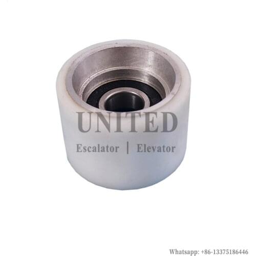 10pcs Escalator Handrail Pressure Roller OD70mm W50mm Bearing 6204