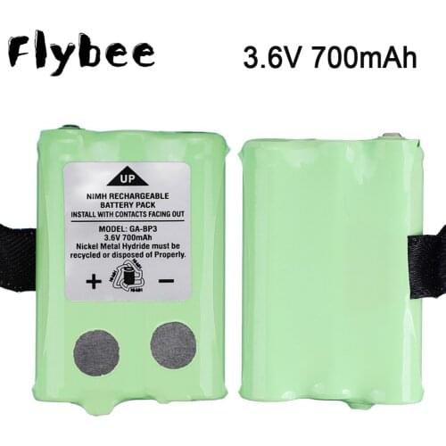 2 PCS 3.6V 700mAh GA-BP3 Batteries For Cobra PR145/150 /155G Walkie-Talkie 2-Way Radios 3.6V For Walkie Talkie Batteries