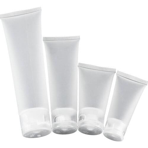 5pcs 20ml/30ml/50ml/100ml Soft Cosmetic Cream Lotion Tube Containers New Empty Clear Tube
