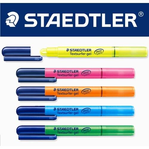 5 pcs STAEDTLER 264 Colored Highlighter Rotary Lipstick Design Solid Highlighter Ink Refill Stationery Office School Supplies