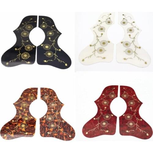 Left and Right handed Acoustic Guitar Pickguard Pick Guard Anti-scratch Plate For EJ200 With Gold Flower 4 Colors