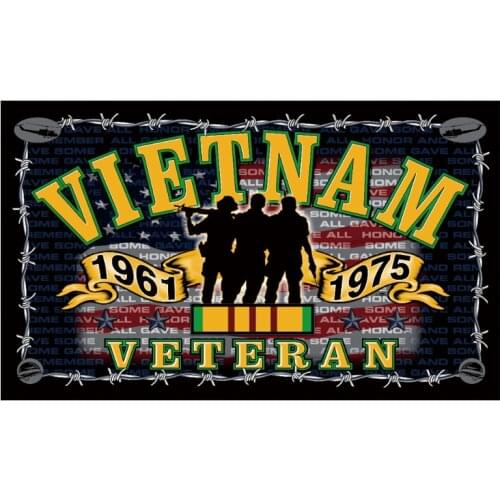 Free shipping Freedom Fighter Vietnam War Veteran Indoor/Outdoor 3 X 5 FT Vietnam Veteran Flag