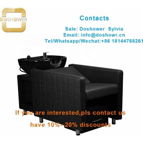 Barber shop furniture design with salon washing bed for shampoo bed hair salon furniture