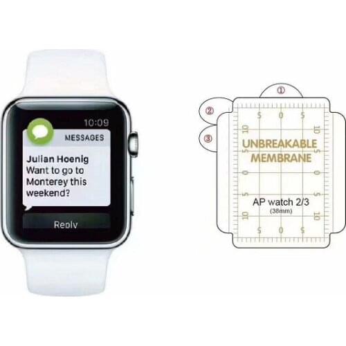 For samsung watch water protective film For iphone watch 44mm 42mm 40mm 38mm diamond invisible mobile phone film