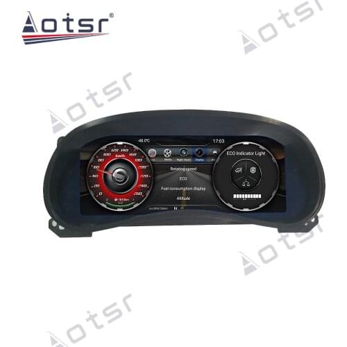 For Jeep Wrangler 3 JK 2010 - 2017 12.3 "LCD Android 9.0 Car Instrument Dashboard Display Head Unit GPS Navigation HD Multimedia