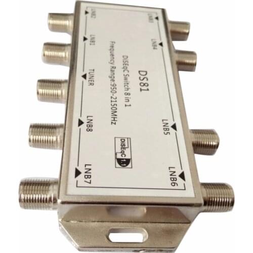 DS81 8 in 1 Satellite Signal DiSEqC Switch LNB Receiver Multiswitch Drop Shipping