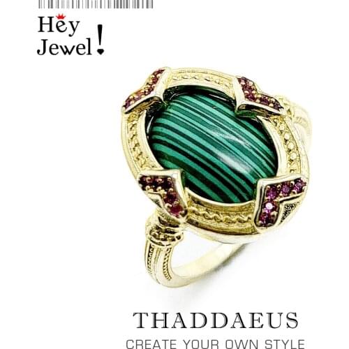 Elegant Ring Oval Green Stone Gold,Europe Style Fine Jewelry For Women,2021 Summer Brand New Vintage 925 Sterling Silver Gift