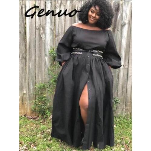 Genuo Summer Dresses With A Slit