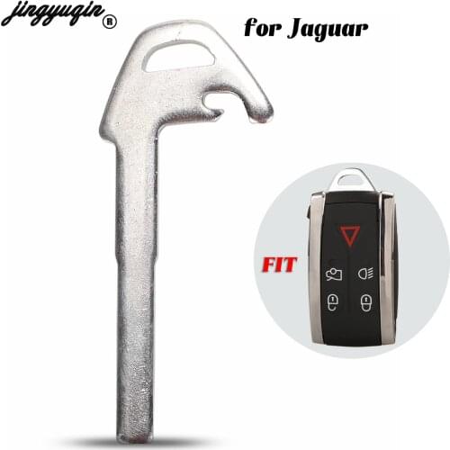 Jingyuqin For Jaguar X XF XK XKR FOB Remote Smart Car Key Uncut Blade Keyless Entry Replacement