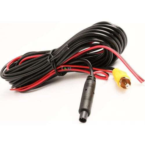 T&xz 6 Meter 4 pin Car Extension Cable RCA Reverse Rear View Parking Camera Video Vehicle Cams Cable Wire Lead