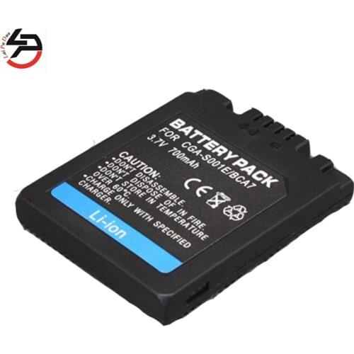 LPD 3.7v 700mah 100% brand new Replacement Camera Battery For Panasonic CGA-S001, CGA-S001A/1B, CGA-S001E CGA-S001E/1B, CGR-S001