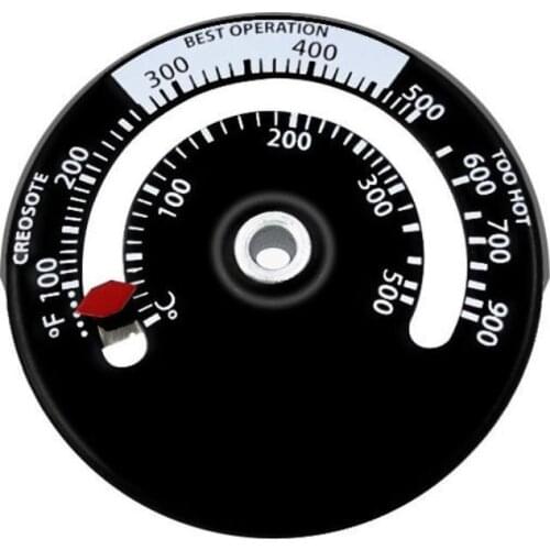 Magnetic Stove Thermometer Heat Powered For Wood Log Burning Stove Fireplace Burner Fireplace Fan Thermometer Fireplace Tools