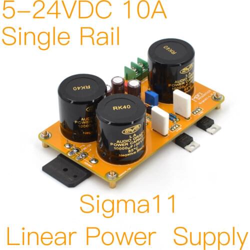 MOFI-Sigma11 Fully Discrete Linear Power Supply (Single Rail 5-24VDC-10A) DIY KIT