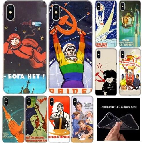 Mixed NEW USSR CCCP Soft Silicone Phone Case For Apple iphone 11 12 Mini Pro XR X XS Max 7 8 6 6S Plus + 7G 6G 5 SE Cover Shell