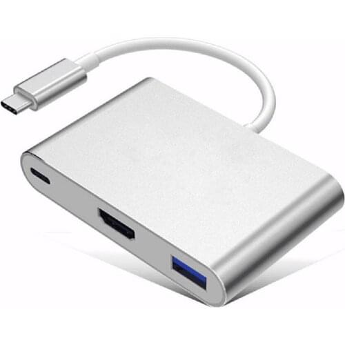 New Type C USB 3.1 to USB-C 4K HDMI USB3.0 Adapter 3 in 1 Hub For Apple Macbook